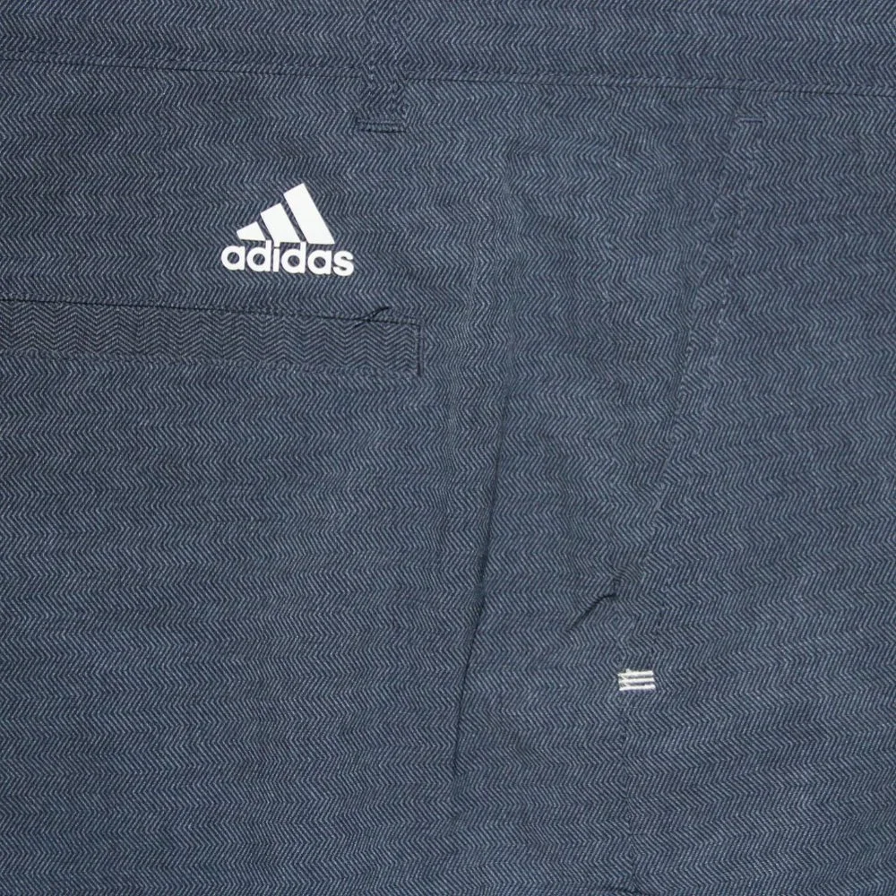 Adidas Ultimate 365 Herringbone Woven Golf Shorts Mens 36 Navy Blue